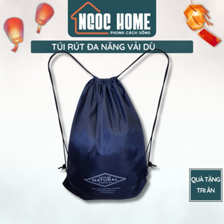 Balo dây rút unisex, vải dù chống thấm nước, túi rút thể thao, túi đựng giày đá bóng - Ngọc Home