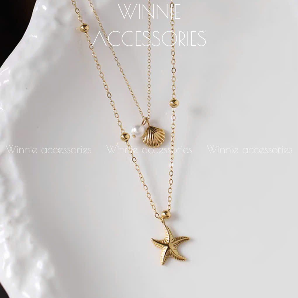 Dây chuyền nữ Titan Layer Seashell