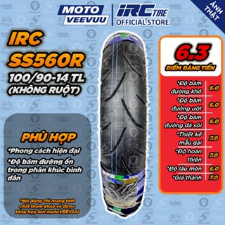 [MTVV] Vỏ lốp xe máy IRC INOUE 100/90-14 TL SS-560R Sau SH Mode, PCX 125<END>