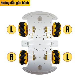 Bộ khung xe 4 bánh Mecanum