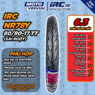 [MTVV] Lốp vỏ xe máy IRC INOUE 80/90-17 TT NR78Y Sau EX 2005-2010 (Lốp xài ruột)<END>