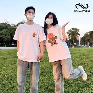 [VẢI 250 GSM] Áo Thun GẤU ĐỘI MŨ NY Unisex Form Rộng Tay Lỡ Cao Cấp Định Lượng Vải 250 GSM Co Giãn -AP16