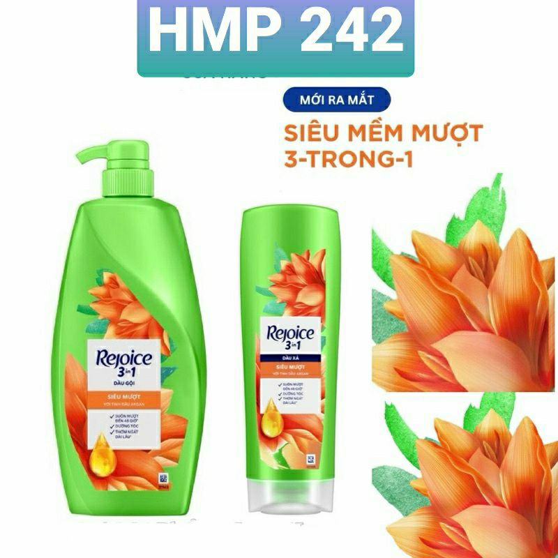 (Combo gội & Xả) Rejoice 3in1 Siêu Mềm Mượt