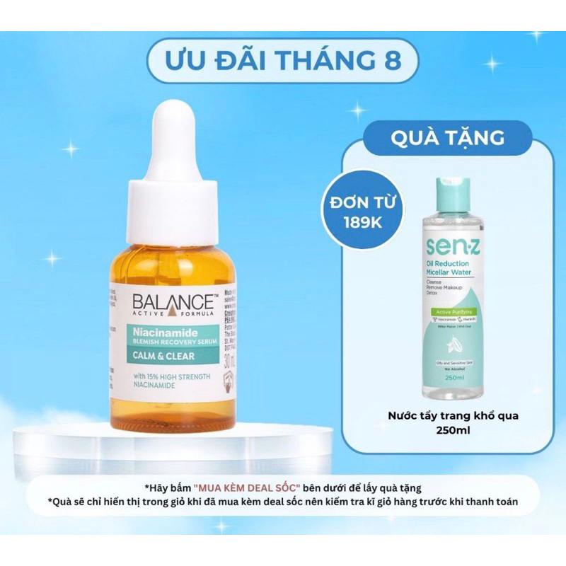Tinh chất Serum dưỡng da làm trắng sáng da, căng mịn da Niacinamide Blemish Recovery Balance Active Formula 30ml | BigBuy360 - bigbuy360.vn