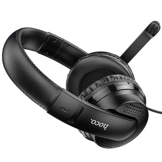 Tai Nghe Chụp Chơi Game học online Có  míc Hoco W103 Cho Điện Thoại Máy Tính Jack 3.5mm Dài 1.2m