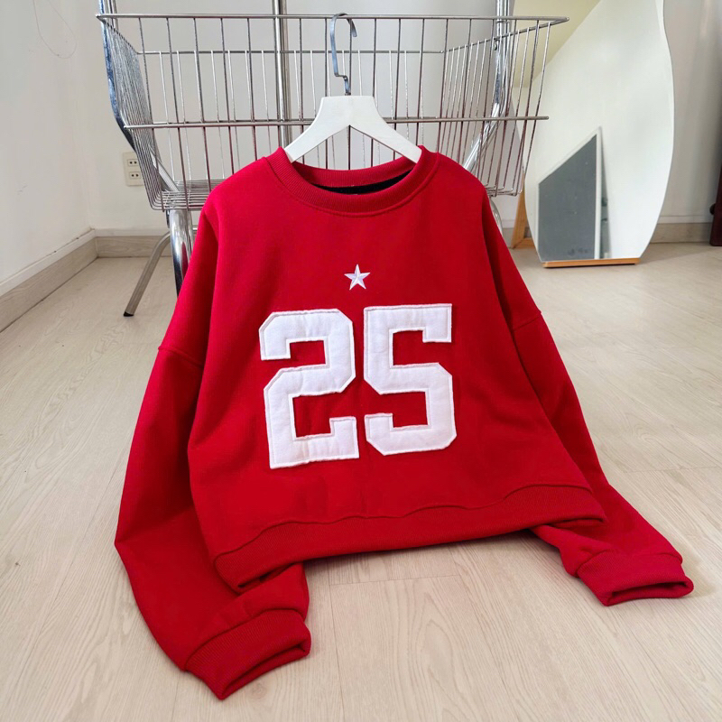 Áo sweater 25 TWENTY FIVE form rộng Boxy Top unisex nam nữ 45kg-80kg - Homies Saigon | BigBuy360 - bigbuy360.vn