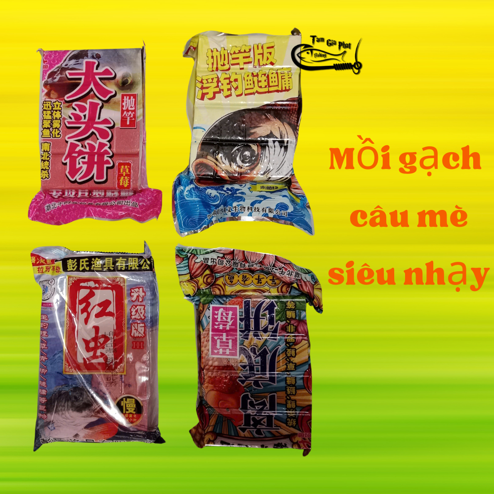Mồi Gạch Câu Lăng Xê Chuyên Câu Cá Mè, Chép, Trôi, Câu Cá Siêu Nhạy