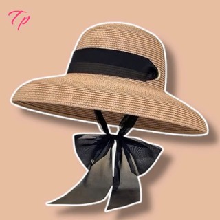  Mũ Rộng Vành Che Nắng Đi Biển Nón cói cột dây mũ cói lồng đèn Mùa Hè Phong Cách Hepburn Cổ Điển 