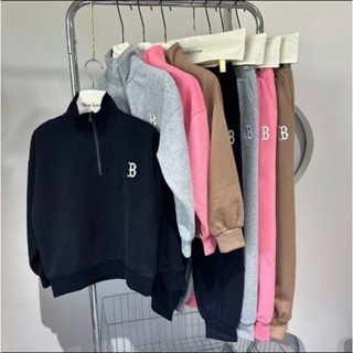 Set bộ đồ MLB Whoau Mega Sweater quần áo nam nữ chất nỉ da cá xuất dư cao cấp