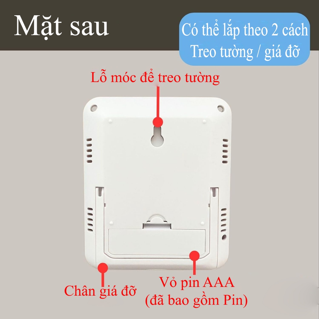 Nhiệt ẩm kế điện tử đo nhiệt độ và độ ẩm HATUSOKU Nhật Bản
