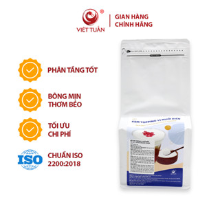 Bột Kem Topping Vị Muối Biển Việt Tuấn - Topping Kem Muối Sánh Béo Cho Cà Phê Muối, Trà, Gói 1kg