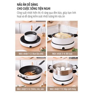 Bếp điện từ miLife Youth Lite 9 mức nhiệt/ Bếp Bếp điện từ miLife Youth Lite 9 mức nhiệt kèn nồi lẩu