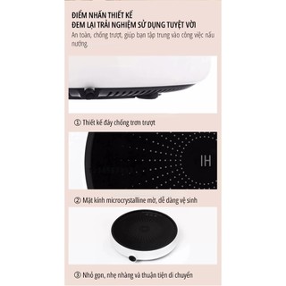 Bếp điện từ miLife Youth Lite 9 mức nhiệt/ Bếp Bếp điện từ miLife Youth Lite 9 mức nhiệt kèn nồi lẩu