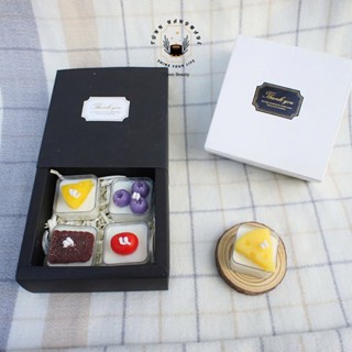 Nến Thơm Tealight Topping Hoa Quả Sen Đá Tinh Dầu Thơm Không Khói - Trang Trí Decor Làm Quà Tặng