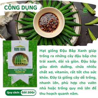 Hạt Giống Đậu Bắp Xanh 20Gr