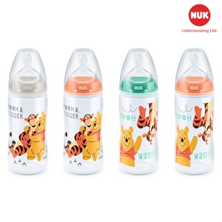 Michibaby- Bình Sữa Nhựa NUK Cao Cấp Nhập Khẩu Đức UK Premium Choice+ nhựa PP 300ml núm ti M (Phiên bản Disney)