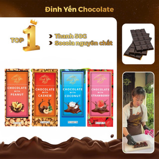  Combo 10 hộp socola thanh Mix nhiều vị dinhyenchocolate đồ ăn vặt siêu ngon giá rẻ 