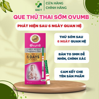 [Che Tên]  Que Thử Thai Phát Hiện Thai Sớm OvumB Độ Nhạy Cao Chính Xác99% Phát Hiện Thai Sớm Sau 6 Ngày Quan Hệ