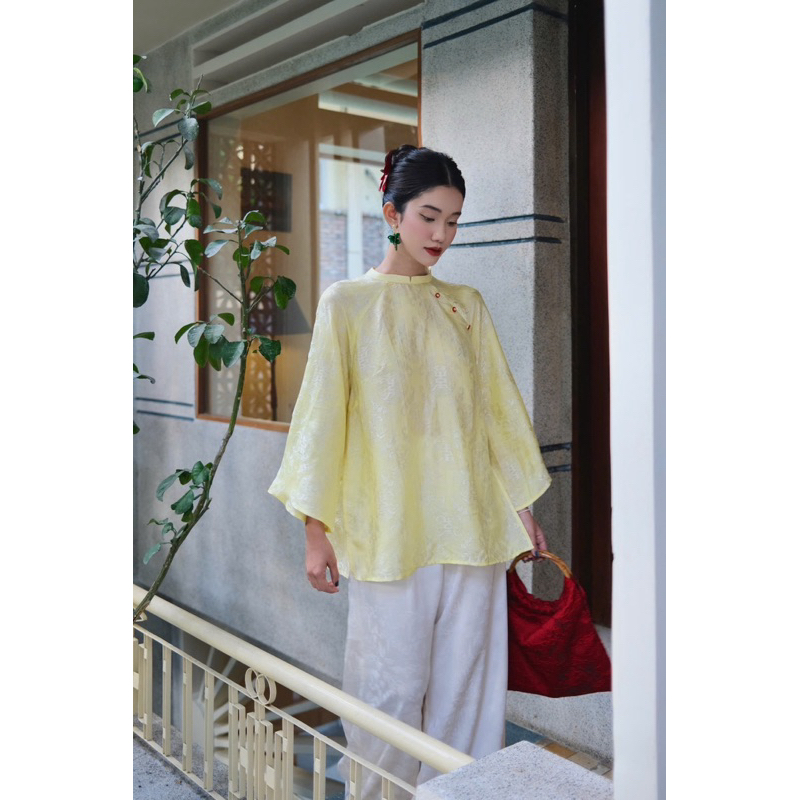  GARDEROBE - Áo Lụa Nha Xá Không kèm quần  