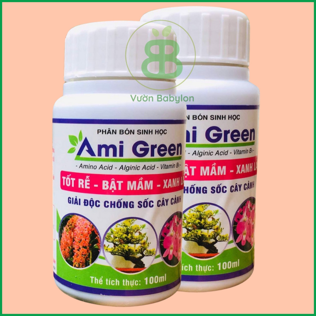 Phân Bón Lá Sinh Học Ami Green 2 Chai