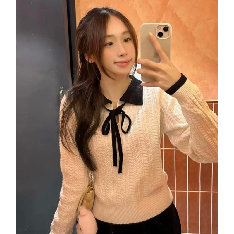 ÁO LEN VẶN THỪNG CỔ NƠ HELEN TOP TÍ NGOAN (NEWTAG) | BigBuy360 - bigbuy360.vn