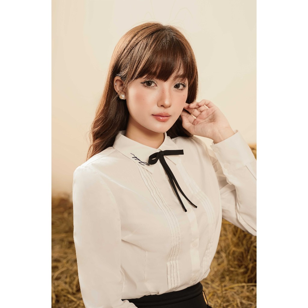 Chân váy 2 cạp xếp ly đen 4S02.2501K thiết kế bởi JM Dress Design