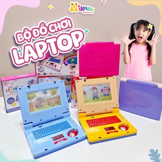 Bộ Đồ Chơi Laptop Có Hiệu Ứng Âm Thanh, Ánh Sáng Và Ảnh Động Nhiều Màu Sắc Dành Cho Bé - Đồ Chơi Trẻ Em MIKABI