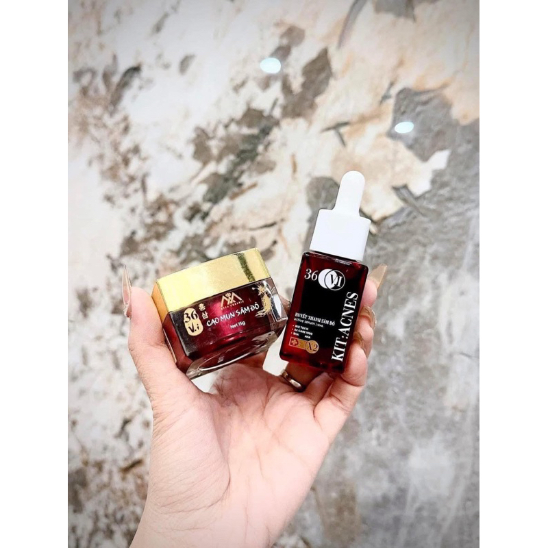 combo cốt huyết thanh và cao mụn sâm đỏ