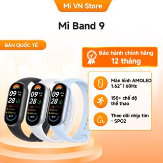 Vòng Đeo Tay Thông Minh Xiaomi Miband 9 Theo Dõi Sức Khỏe, Tập Luyện, Bản Quốc Tế - Hàng Chính Hãng