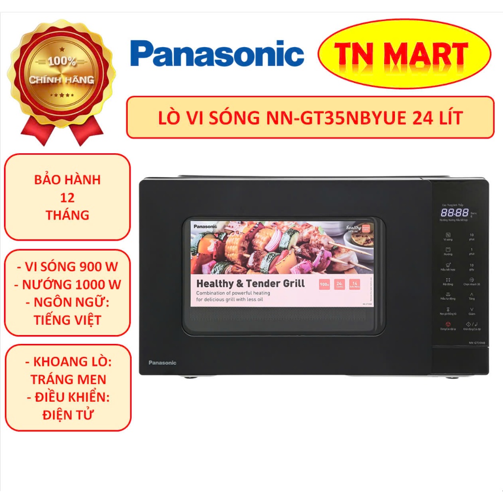 Lò vi sóng Panasonic NN-GT35NBYUE, NN-SM33NBYUE, NN-GM34NBYUE hàng mới chính hãng, bảo hành 12 tháng