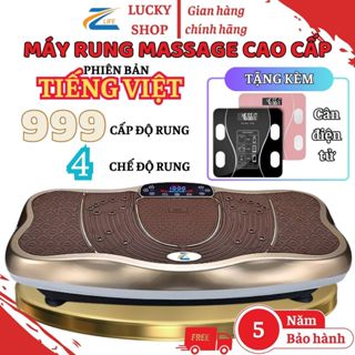 Máy rung lắc toàn thân 999 cấp tiếng Việt, Máy rung toàn thân, Máy tập thể dục tại nhà, Giảm cân hiệu quả