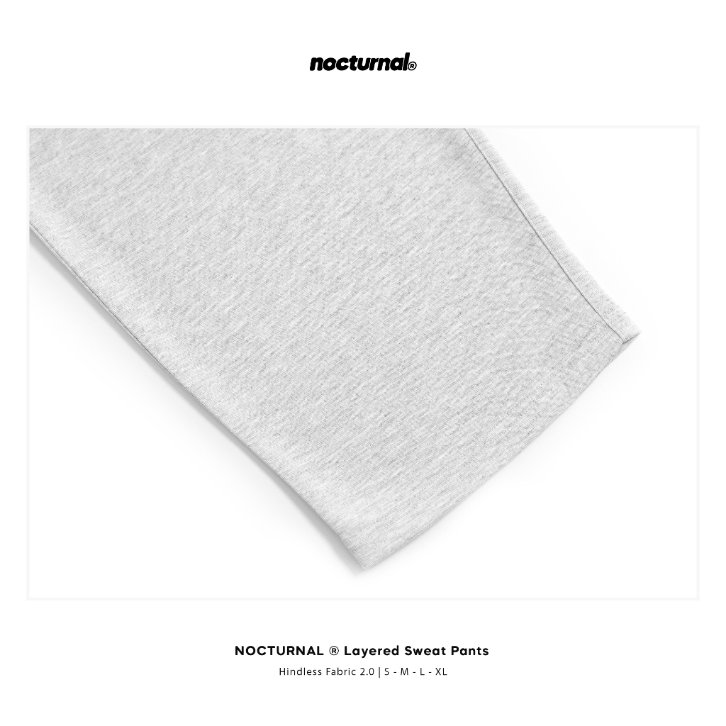 Quần Nỉ Dài Form Rộng NOCTURNAL Hindless Layered Sweat Pants Unisex Nam Nữ Local Brand Co Giãn Tốt | BigBuy360 - bigbuy360.vn