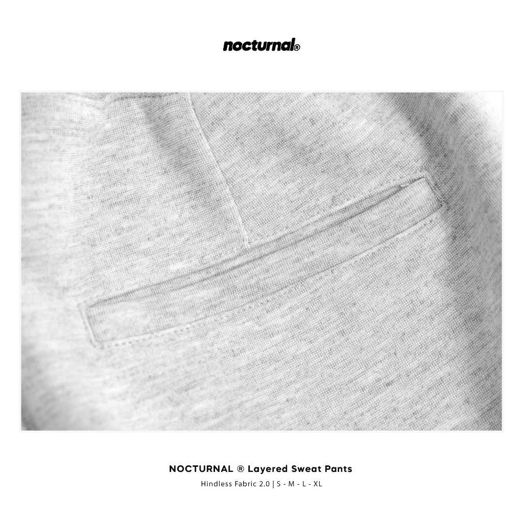 Quần Nỉ Dài Form Rộng NOCTURNAL Hindless Layered Sweat Pants Unisex Nam Nữ Local Brand Co Giãn Tốt | BigBuy360 - bigbuy360.vn
