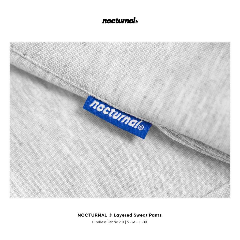 Quần Nỉ Dài Form Rộng NOCTURNAL Hindless Layered Sweat Pants Unisex Nam Nữ Local Brand Co Giãn Tốt | BigBuy360 - bigbuy360.vn