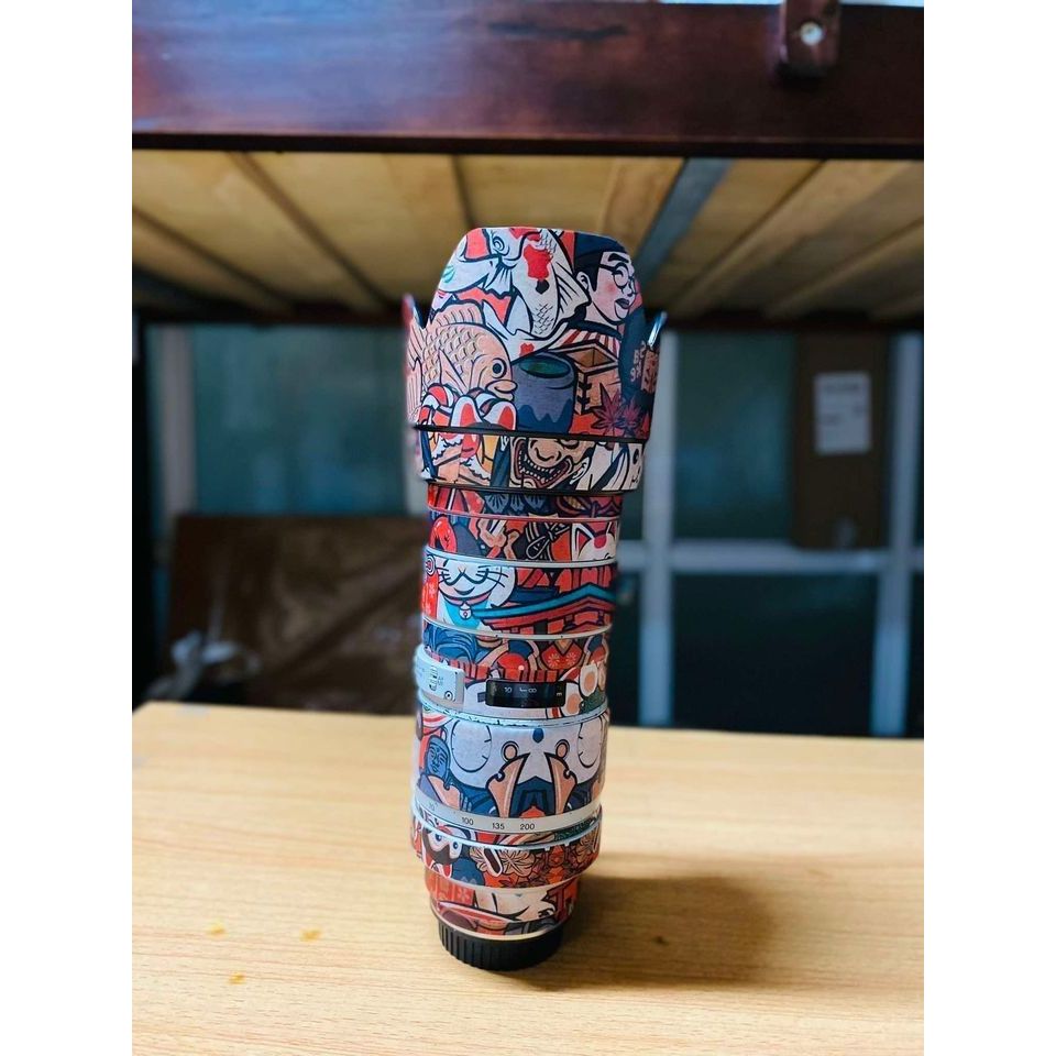 Skin Máy Ảnh- Miếng Dán Lens Máy Ảnh Cỡ To. Skin Được Cắt Sẵn Theo Form Máy- Đủ Các Dòng Máy.