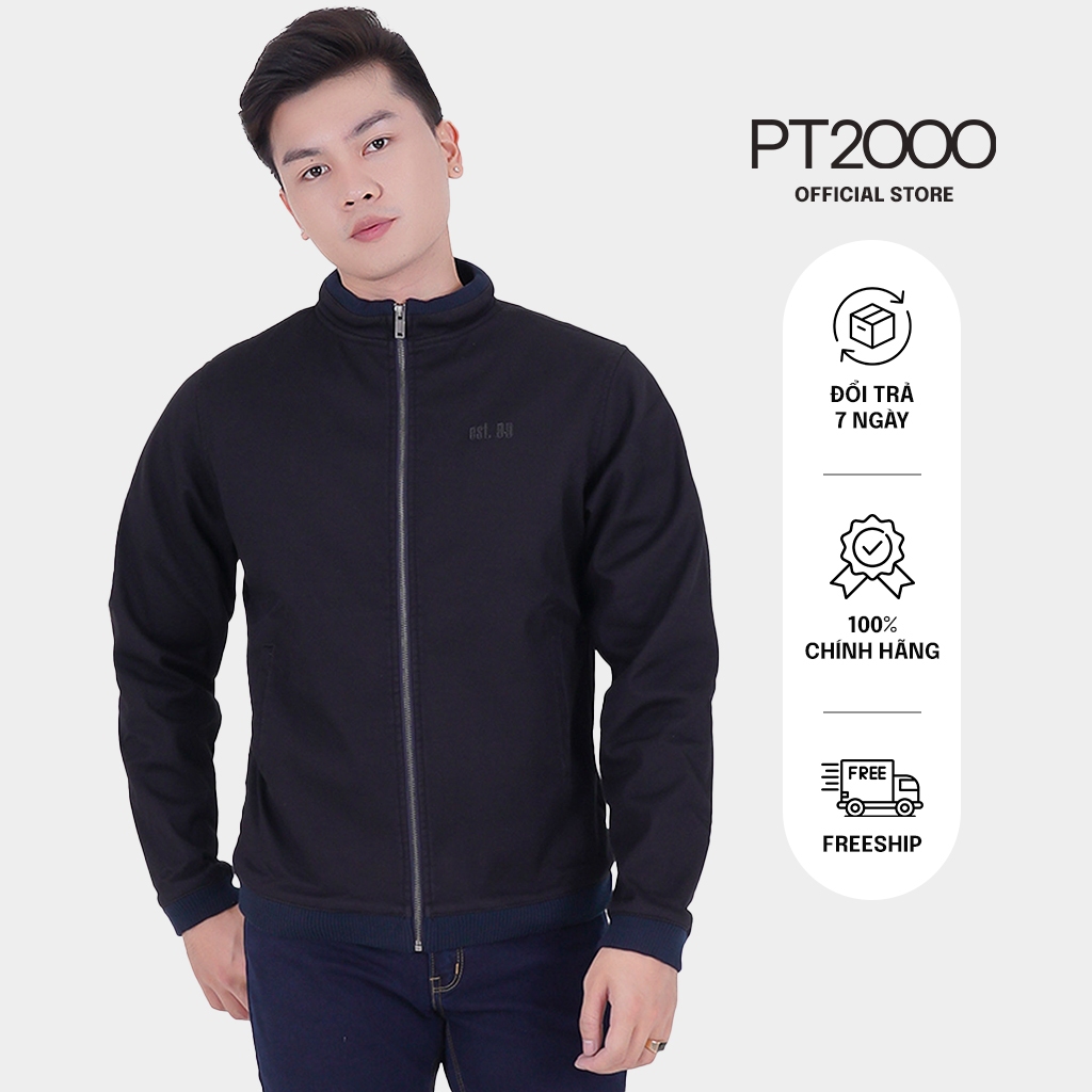 Áo gió PT2000 nam, vải kaki dày dặn, form Regular (AG-249)