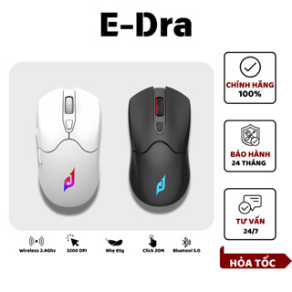 Chuột Không Dây EDRA EM623w / Chuột Gaming Pin 400mAh (Wireless 2.4Ghz + Bluetooth) - Bảo Hành 2 Năm