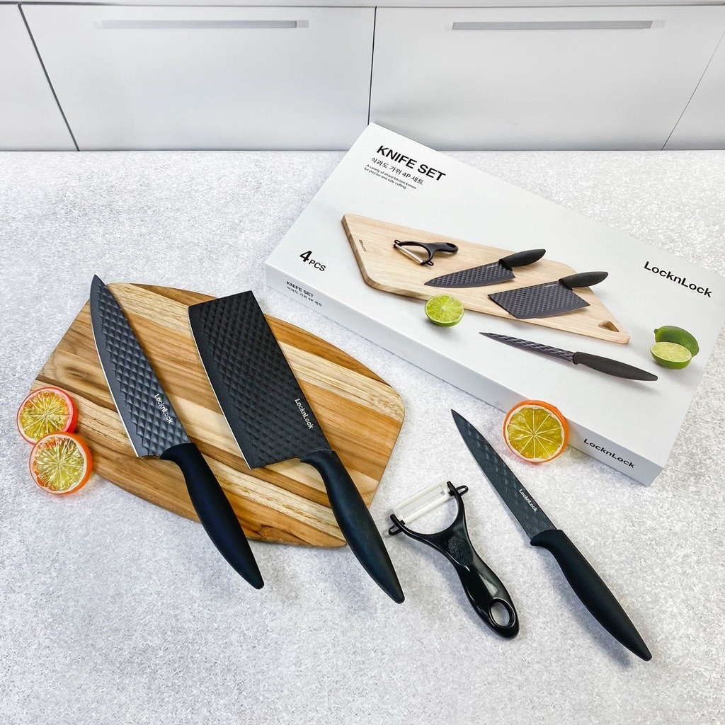 Dao Nhà Bếp Cao Cấp 4 Loại LocknLock - CKK104S4