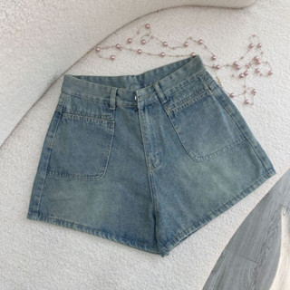 Quần Short Bigsize Nữ Đùi Jean Lưng Cao Túi Trước Đứng Cá Tính Dáng A Ống Rộng Năng Động Thanh Lịch Q512