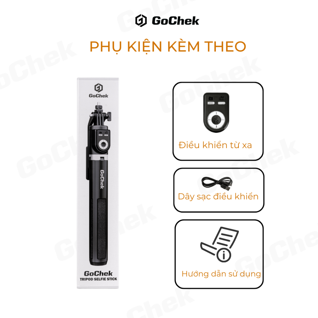 Combo Mic Không Dây GoChek Ultra S24 & Gậy Tripod SS100 – Livestream, Chụp Ảnh/Quay Video, Thu Âm | BigBuy360 - bigbuy360.vn