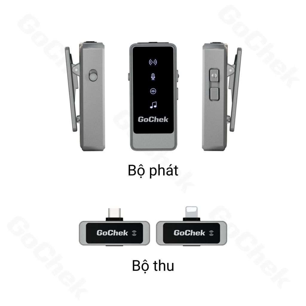 Combo Mic Không Dây GoChek Ultra S24 & Gậy Tripod SS100 – Livestream, Chụp Ảnh/Quay Video, Thu Âm | BigBuy360 - bigbuy360.vn
