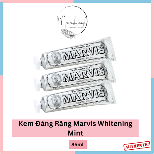 Kem Đánh Răng Marvis Whitening Mint 85g