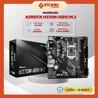 Mainboard Asrock H410M H370M M.2 chipset H370 2 khe ram DDR4- Chính hãng bảo hành 36 tháng
