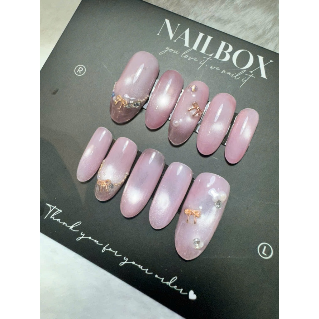 Nailbox thiết kế style Hàn dễ thương (design by Chang)