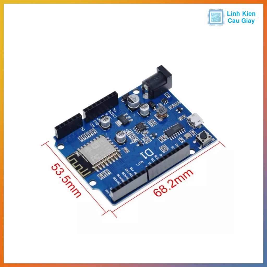 Kit Arduino WiFi ESP8266 WeMos D1 R3
