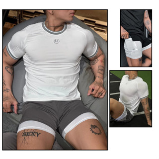 SET BỘ 2 LỚP Áo Thể Thao Nam VQ Sport thun lạnh tập gym THUN BOBY ngắn tay vải thoáng mát co giãn