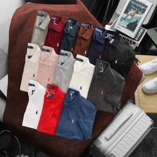  Áo Polo Nam Ngắn Tay R.LRen Trơn Form Slim-Fit chất vải cotton pique hãng dày dặn Hàng VNXK - PR71 