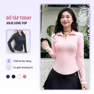   XẢ KHO GIÁ SỐC  Áo thể thao nữ tay dài Jolie Long Top Today U Wear dáng ôm body thấm hút mồ hôi không nhăn 