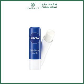 Son Dưỡng Môi Chuyên Sâu Nivea Original Care Caring Lip Balm 4.8g Hasaki Sản Phẩm Chính Hãng