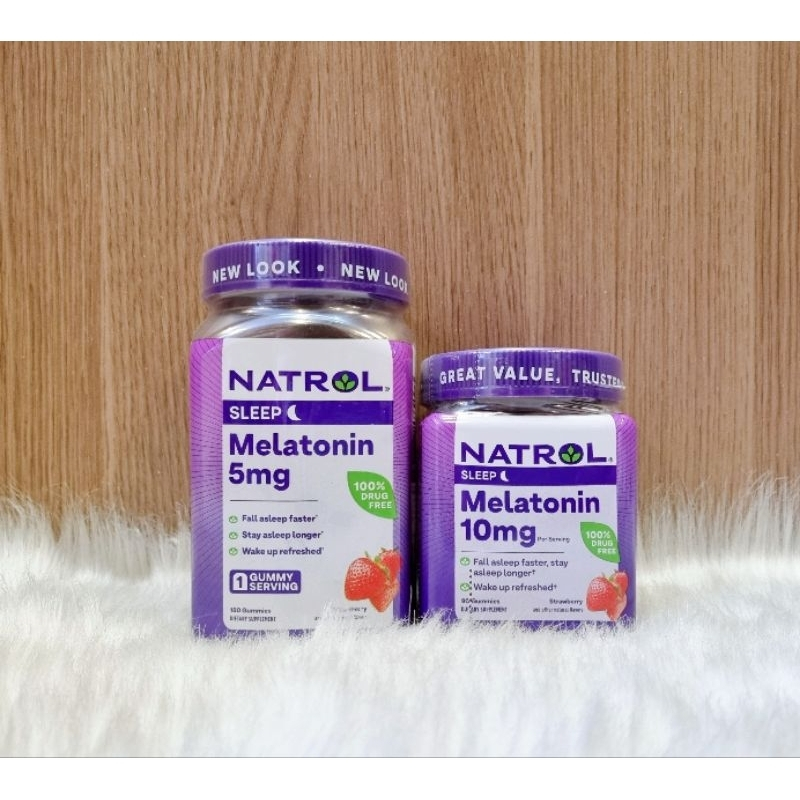 [HÀNG MỸ] Kẹo ngủ ngon Natrol Melatonin 5mg/10mg 90/180 viên